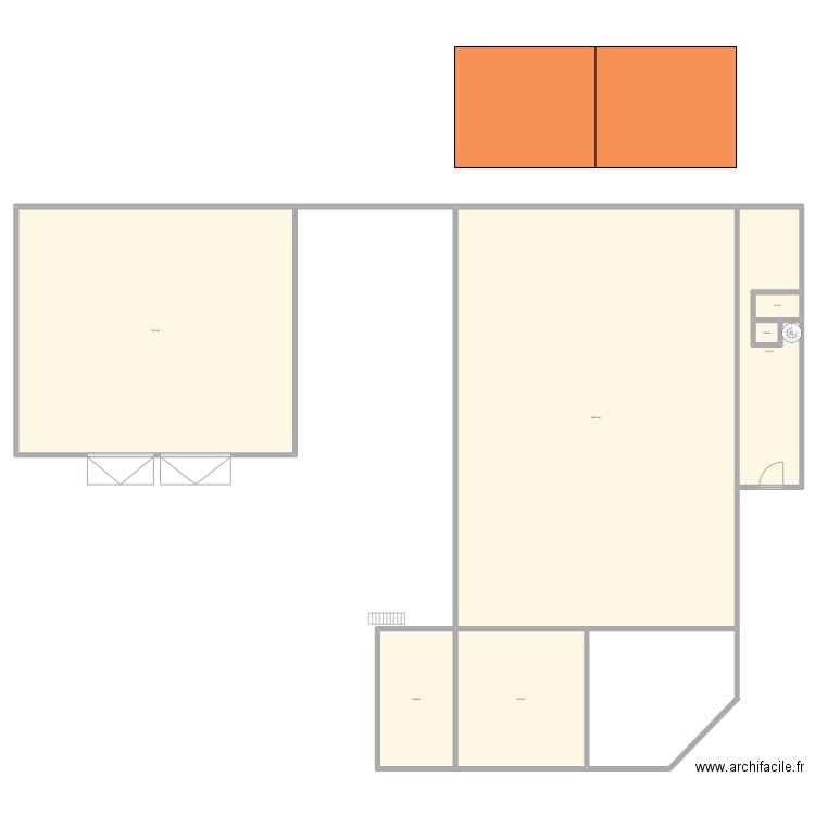 entrepot tomel. Plan de 7 pièces et 1186 m2