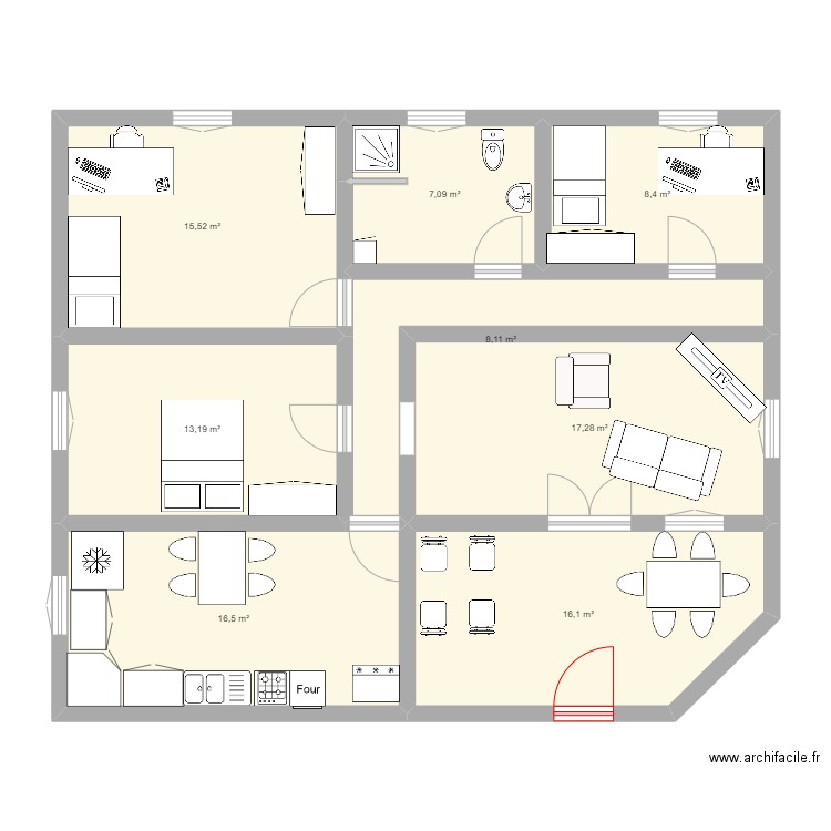 ma maison. Plan de 0 pièce et 0 m2