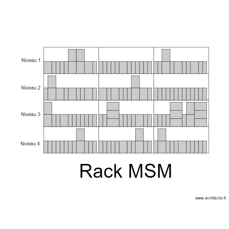 Rack Dynamique MSM. Plan de 0 pièce et 0 m2
