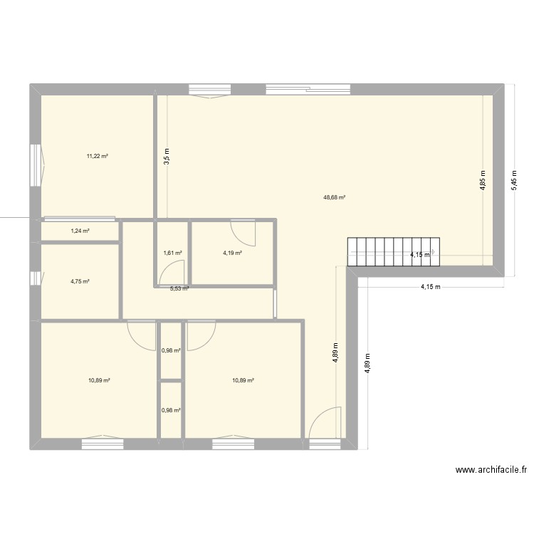 alex. Plan de 11 pièces et 101 m2