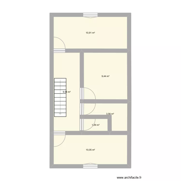 Lili. Plan de 6  et 45 m²