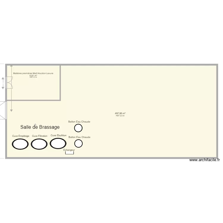 Brasserie 200 Litres 500 m2 02. Plan de 2 et 551 m² Brasserie 200 Litres 500 m2 02. Plan de 2 et 551 m²