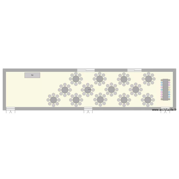 MARIAGE. Plan de 1  et 308 m²