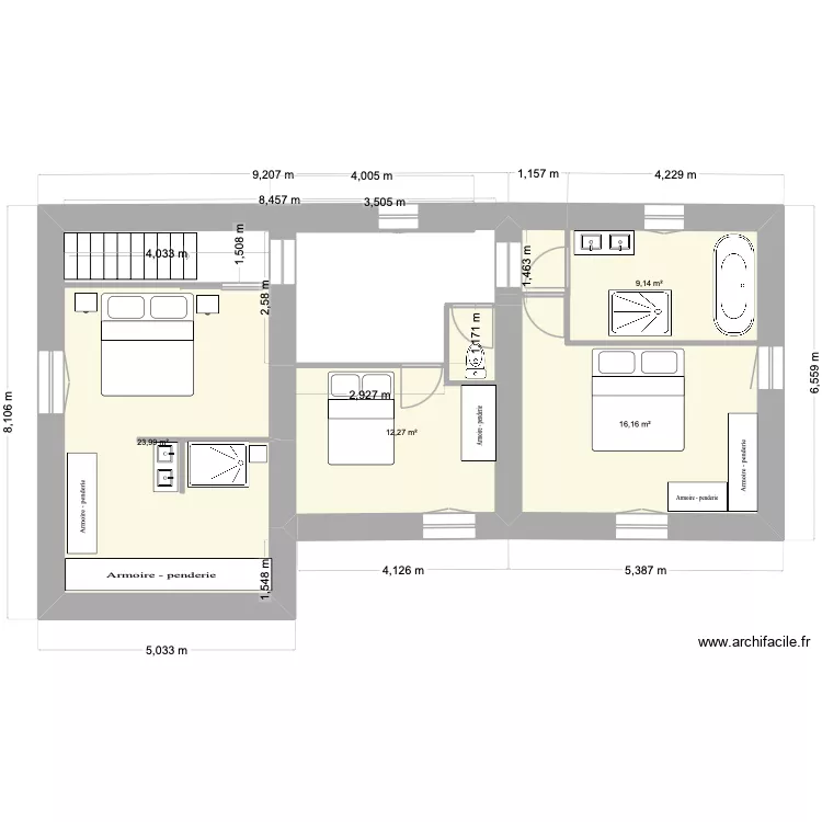 etage v5. Plan de 4 et 62 m² etage v5. Plan de 4 et 62 m²