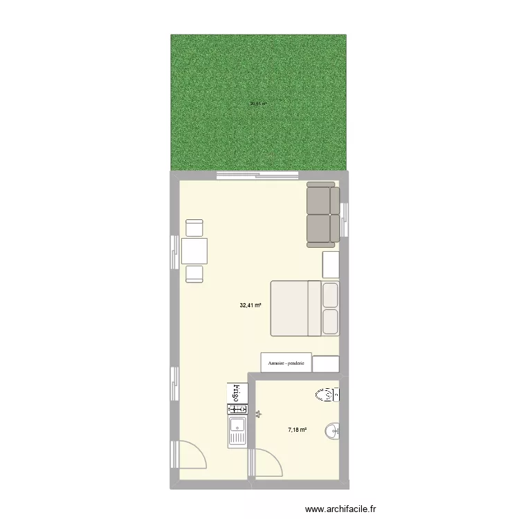 manoha. Plan de 2 et 40 m² manoha. Plan de 2 et 40 m²