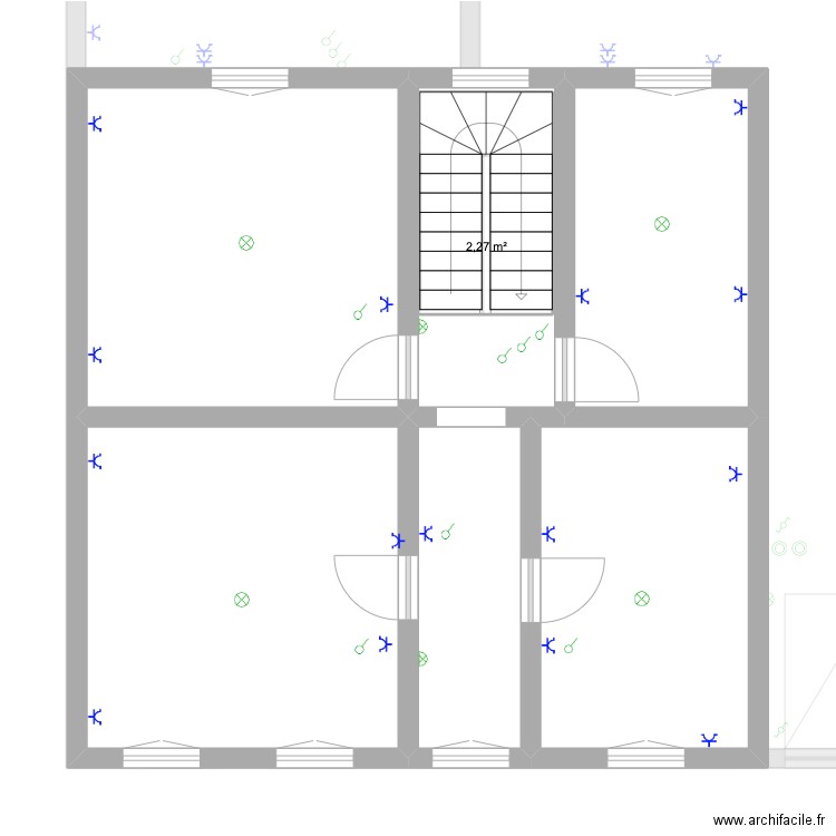 DEPRETZ-Old. Plan de 20 pièces et 322 m2