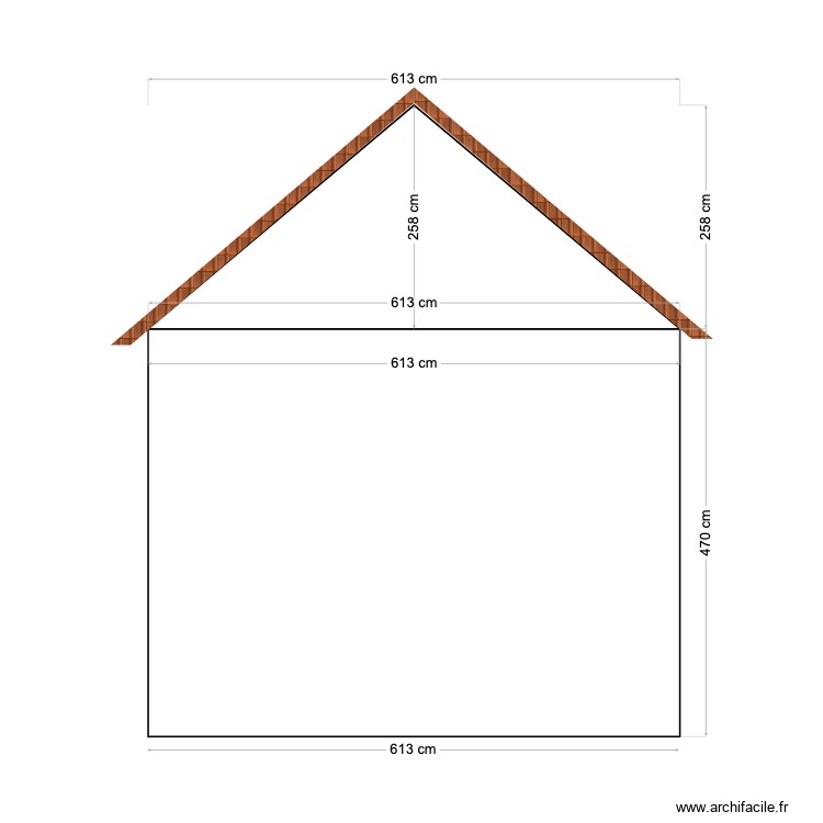 Plan de fa&ccedil;ade Nord. Plan de 0 pièce et 0 m2
