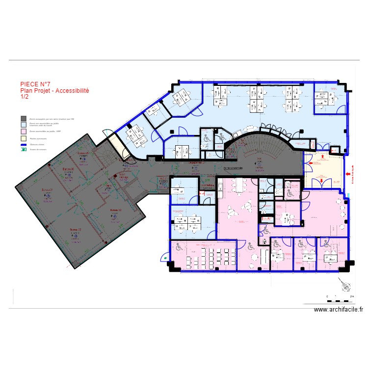 Narbonne DP10. Plan de 63 pièces et 647 m2