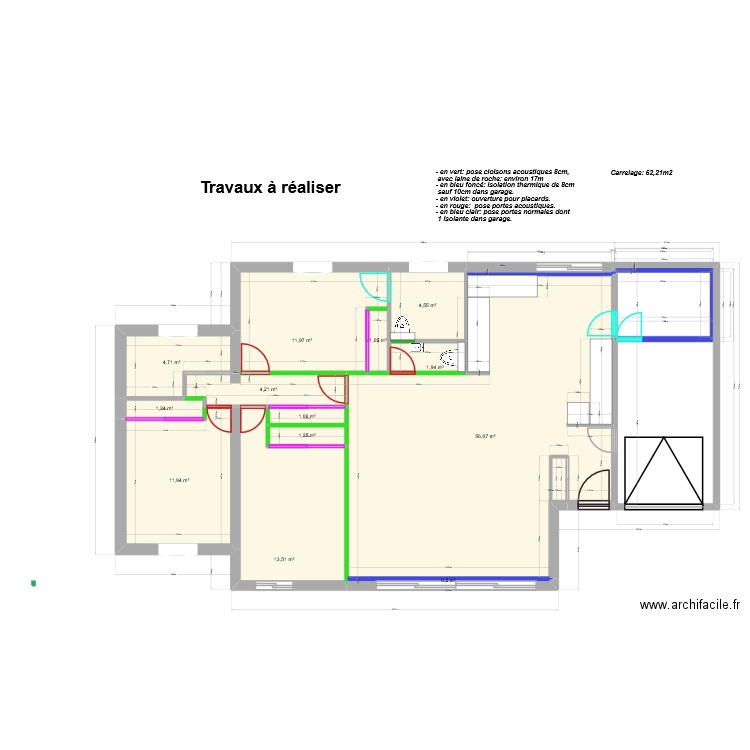 Maison plan de base. Plan de 14 pièces et 256 m2
