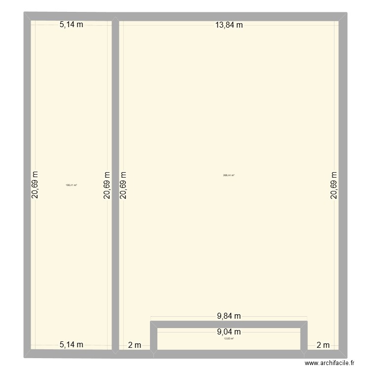 maison1. Plan de 3 pièces et 388 m2