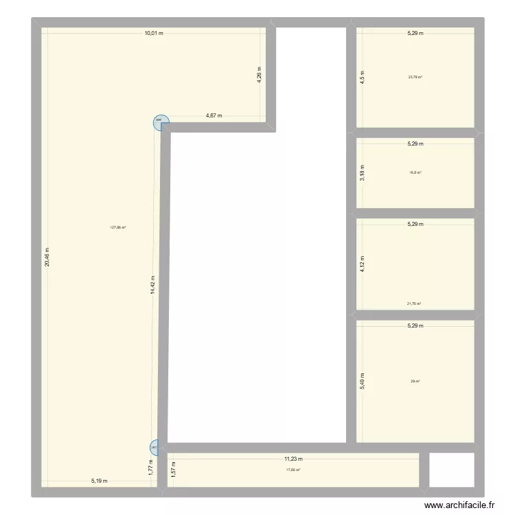 maison1. Plan de 6 pièces et 237 m²