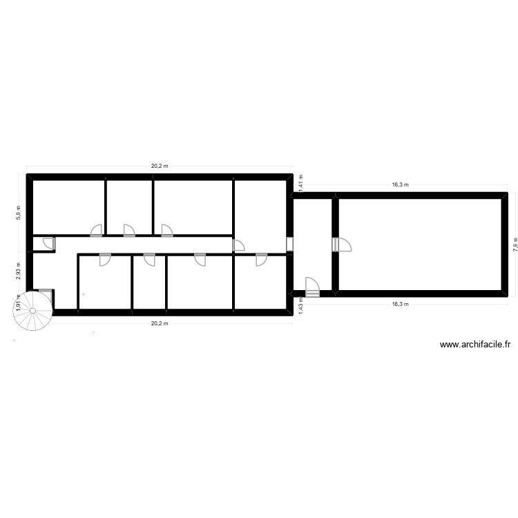 rdc 4. Plan de 0 pièce et 0 m2