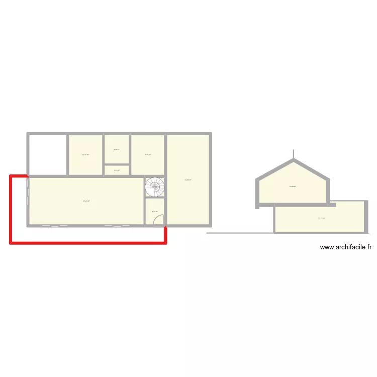 essais. Plan de 10  et 162 m²
