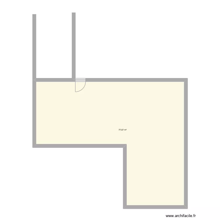 grande maison. Plan de 1  et 78 m²
