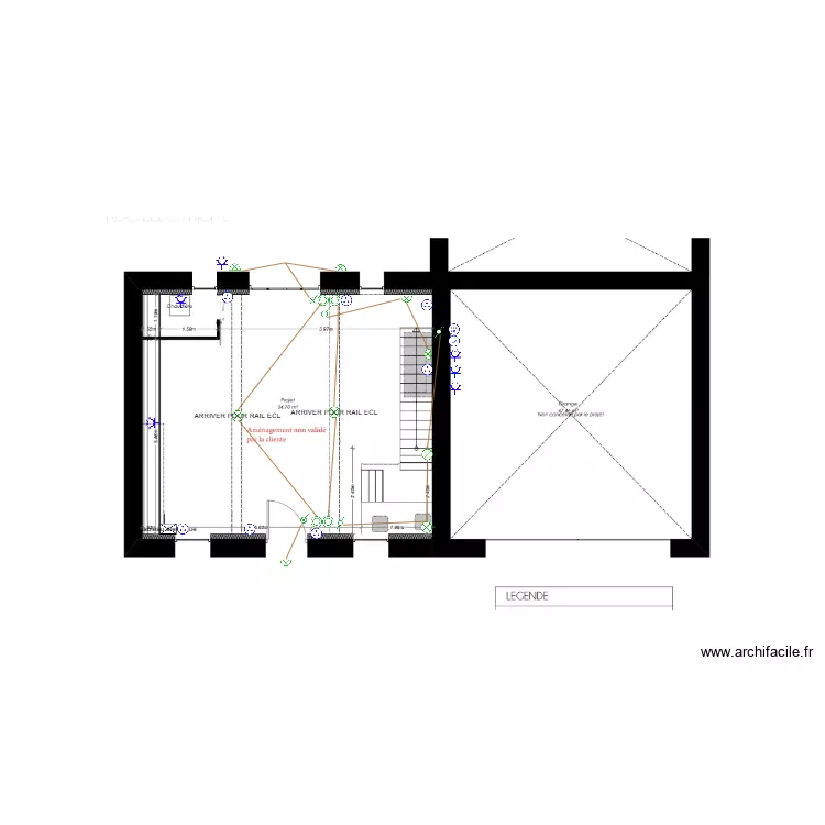 HOTEL VOLET RDC. Plan de 