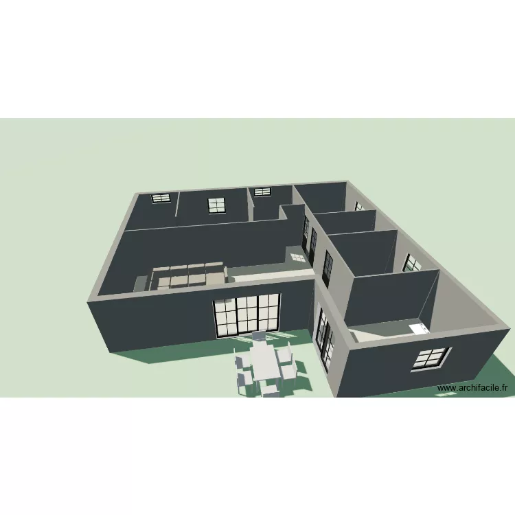 KHN 2. Plan de 4  et 107 m²