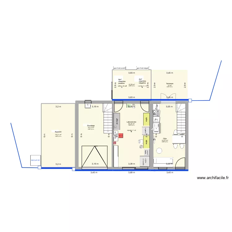 plan am&eacute;nagement garage ALIM EP. Plan de 