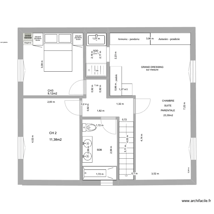 JOINVILLE PLAN MESURES R+1. Plan de JOINVILLE PLAN MESURES R+1. Plan de