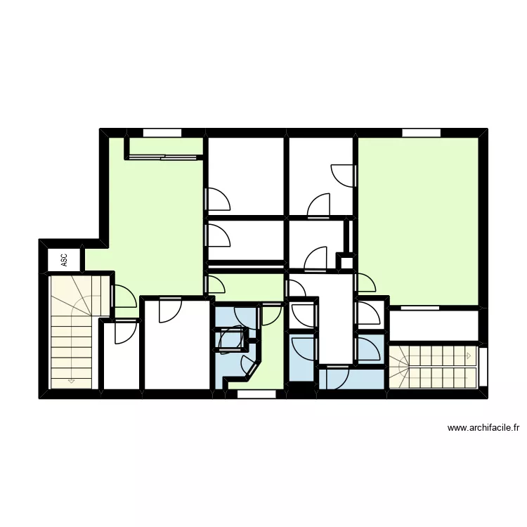 RDC CCRTS. Plan de 26  et 48 m²