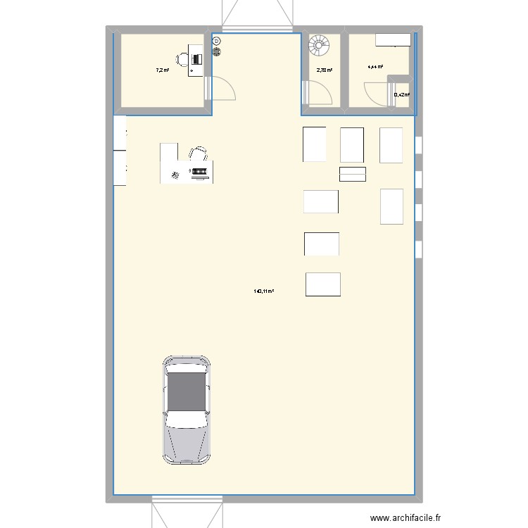 fol 1. Plan de 0 pièce et 0 m2