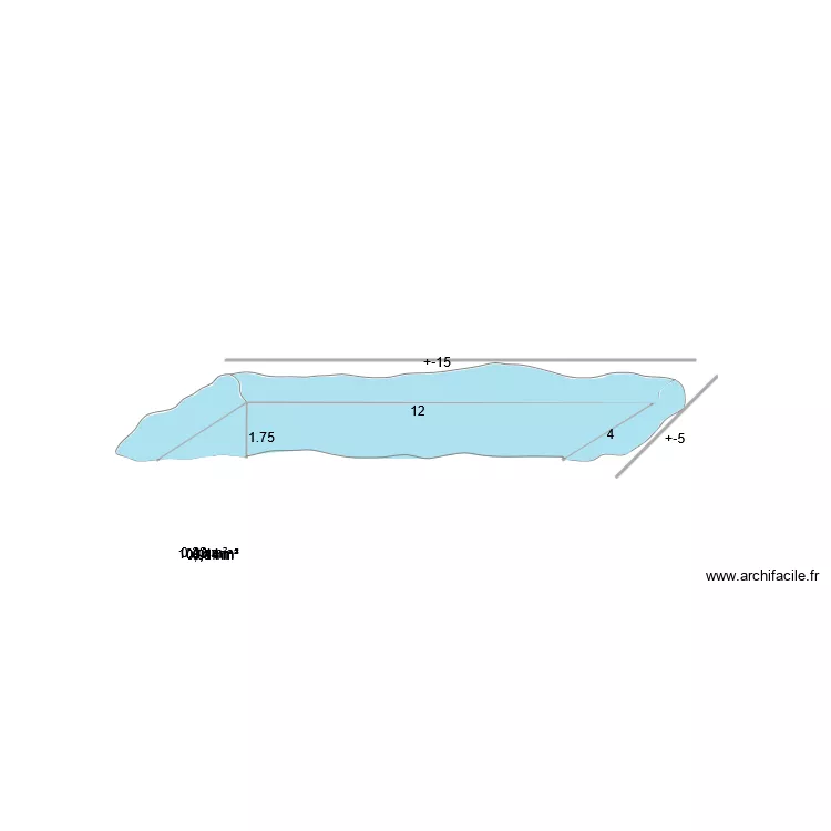 reserve d'eau. Plan de 