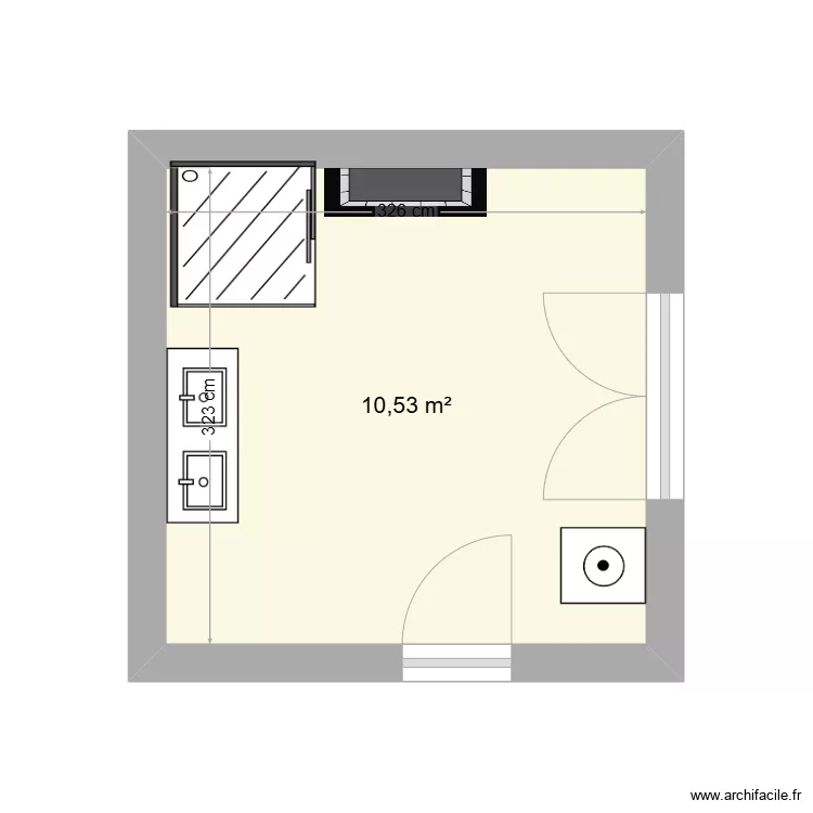 sdb Le Marchand. Plan de 