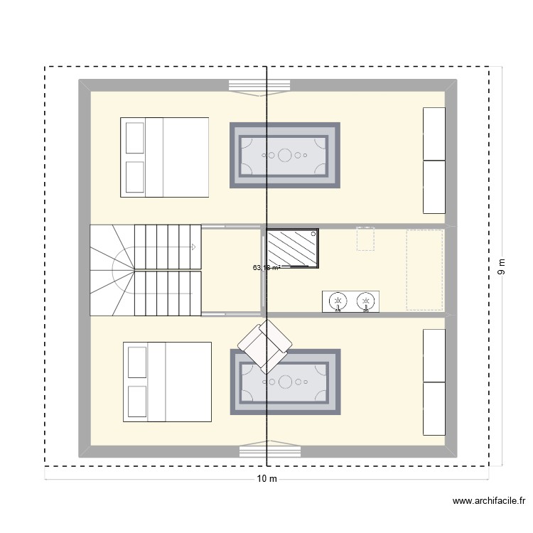 Dr roux r+2. Plan de 0 pièce et 0 m2
