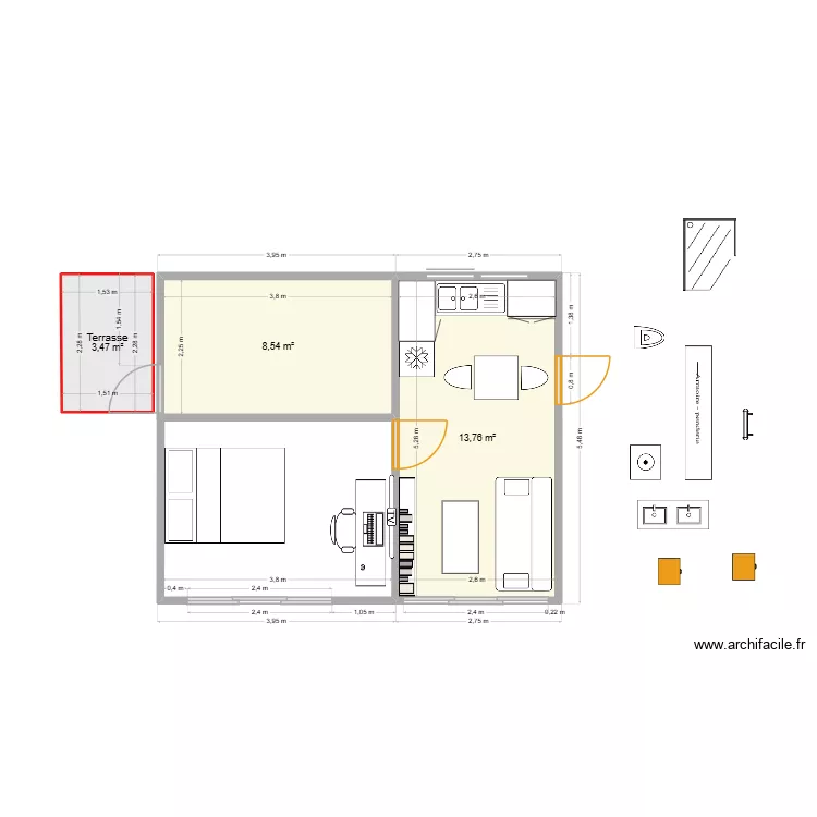 Maison abeille 1. Plan de 