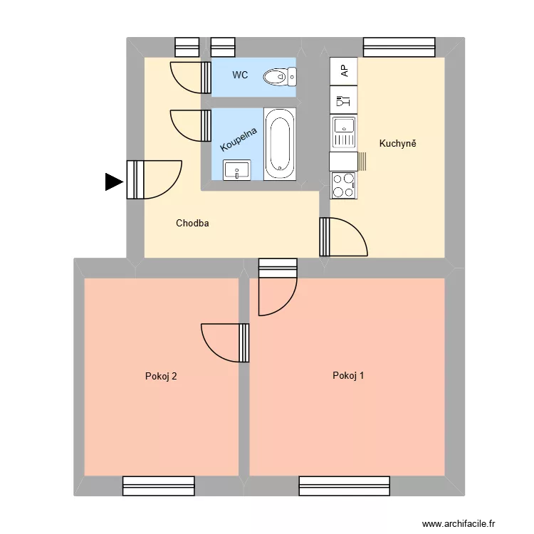 V Parku 152, byt 11. Plan de 11 et 177 m² V Parku 152, byt 11. Plan de 11 et 177 m²