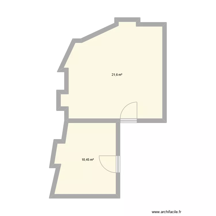 Viriville. Plan de 2  et 32 m²