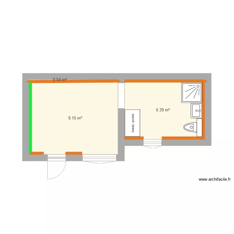 CAC SDB MARGOT VIERGE pas de cotation. Plan de 0 pièce et 0 m2
