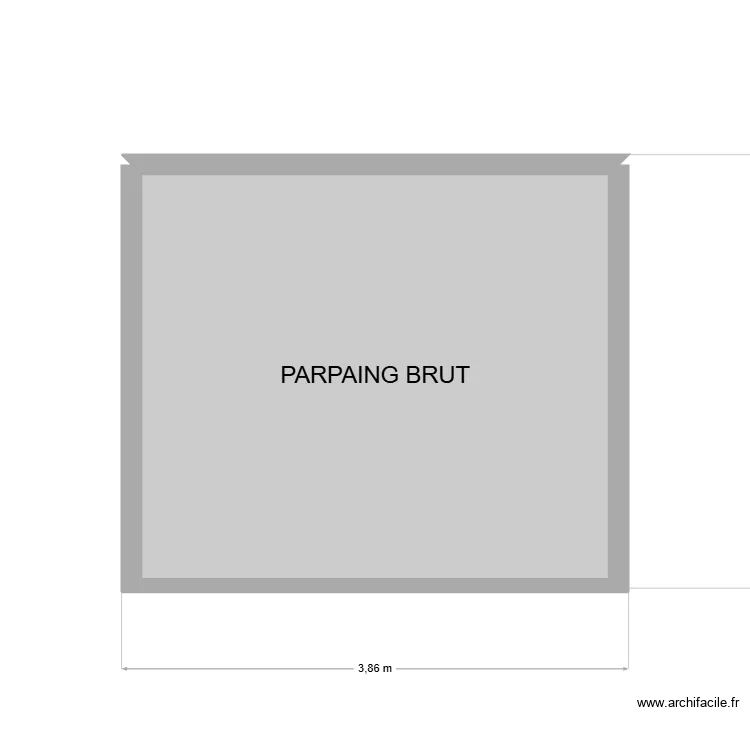 FACADE ARRIERE ANCIEN. Plan de 1 et 11 m² FACADE ARRIERE ANCIEN. Plan de 1 et 11 m²