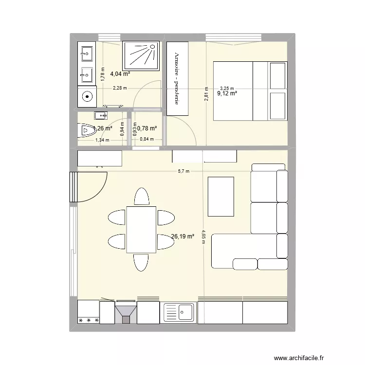 projet appartement Béa et Arnaud. Plan de projet appartement Béa et Arnaud. Plan de