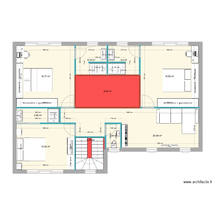 BOUTEAU R+1 V3. Plan de 0 pièce et 0 m2