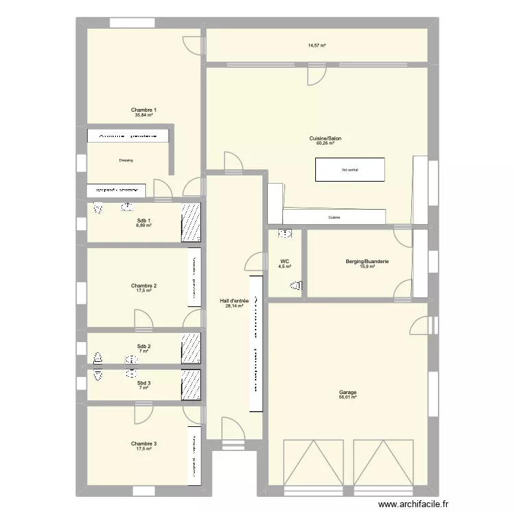 jokke1. Plan de 12  et 273 m²