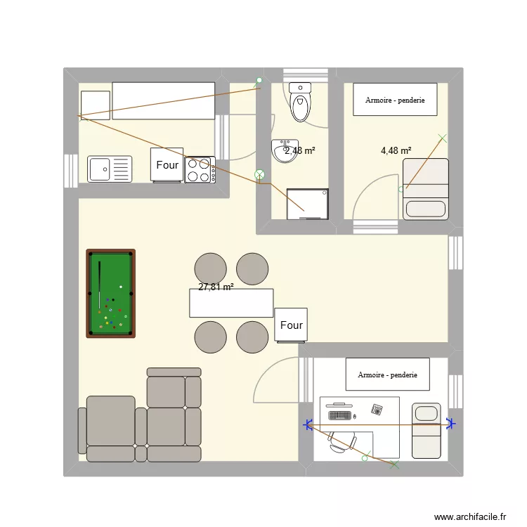 apart jnao 2k26. Plan de 3 Pièces et 35 m² apart jnao 2k26. Plan de 3 Pièces et 35 m²