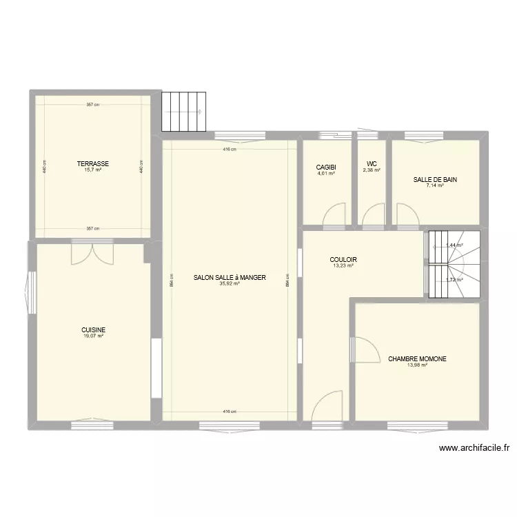 PREMIER &Eacute;TAGE. Plan de 