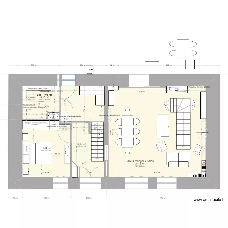 nouveau rdc. Plan de 