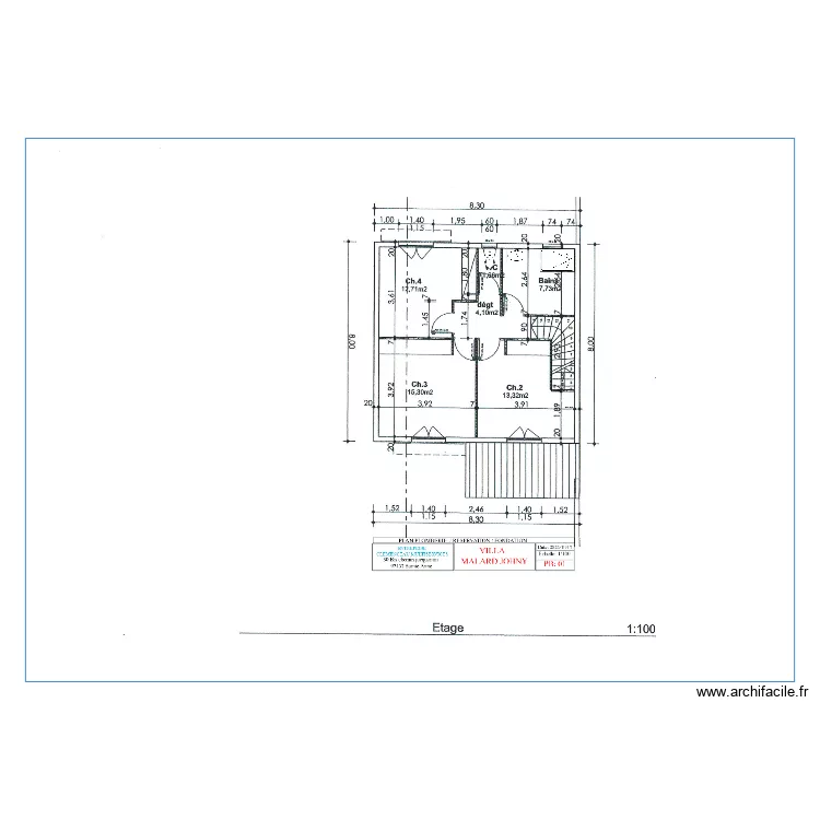 MALARD JOHNY R+11. Plan de 