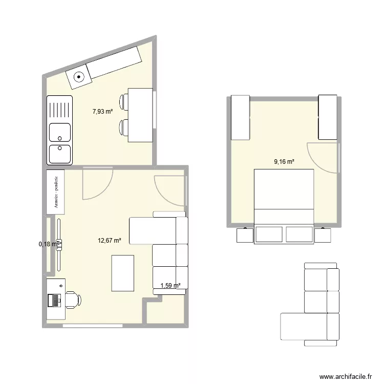 Gustave Defnetstraat 79  1060 &mdash; Saint-Gilles. Plan de 