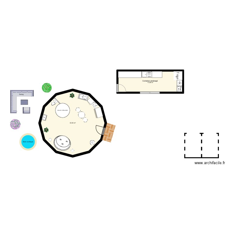 Projet zome 1. Plan de 0 pièce et 0 m2