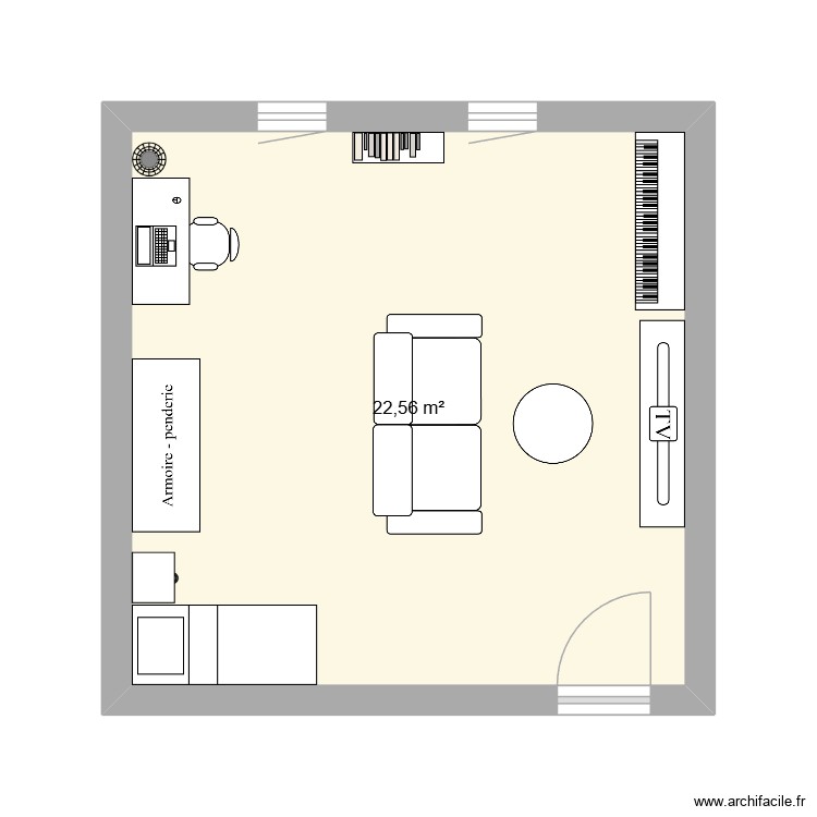 Chambre 1. Plan de 0 pièce et 0 m2