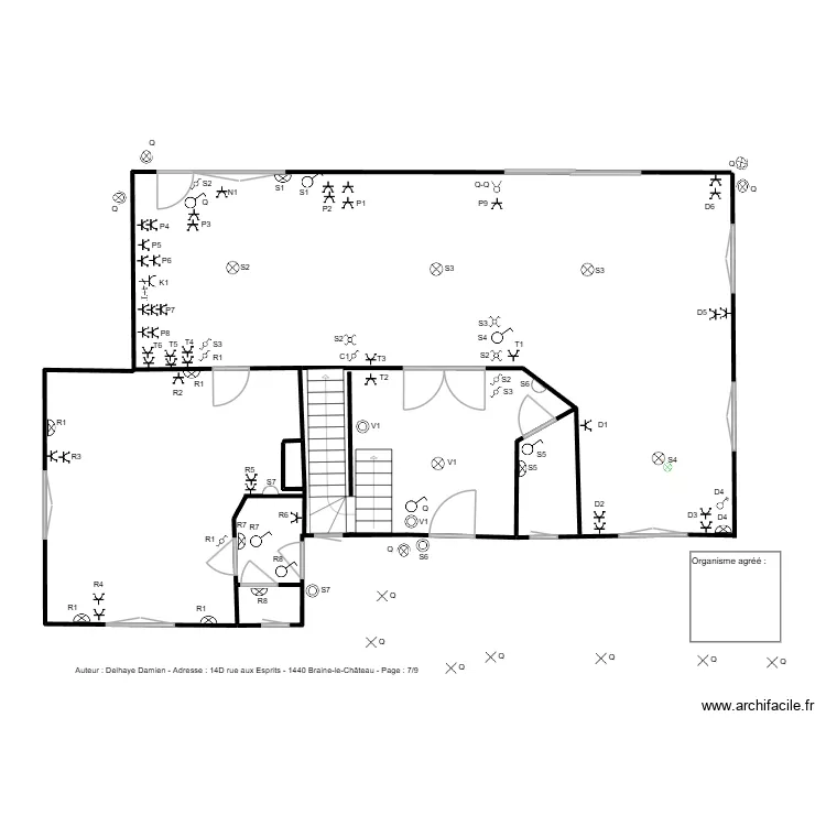 BLC Rez de chauss&eacute;e. Plan de 