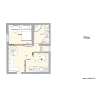 PLAN PIECE AVEC LAVE LINGE