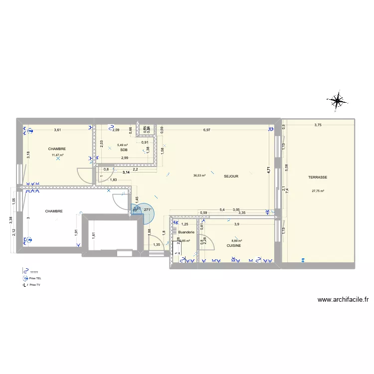 Jomouton 20260505 - Plan de base - Nico. Plan de 6  et 93 m²