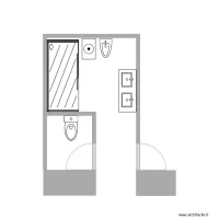SALLE DE BAIN  AVEC DOUCHETRAVAUX