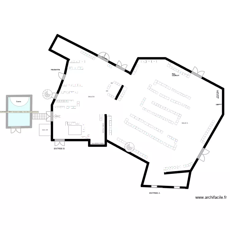 FANTASTIKCON 2026 final ? previsionnel BIS4. Plan de 1  et 14 m²