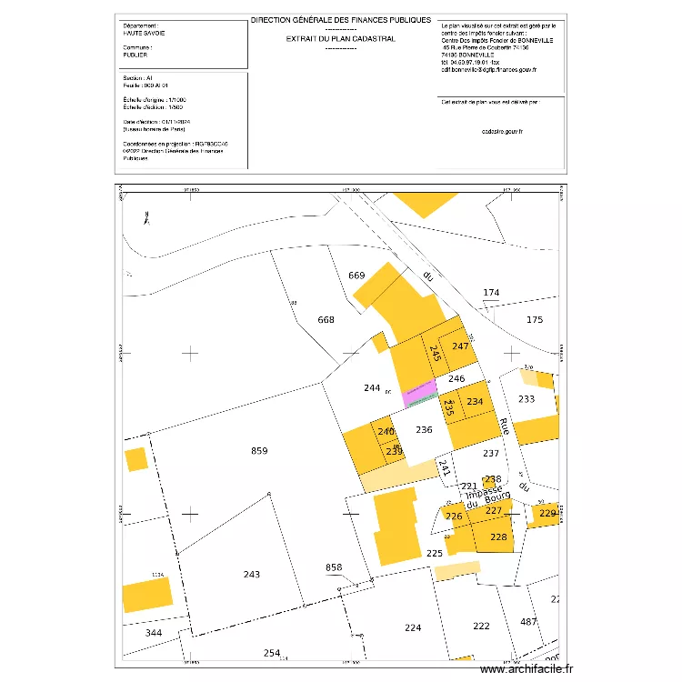 servitude amphion. Plan de 