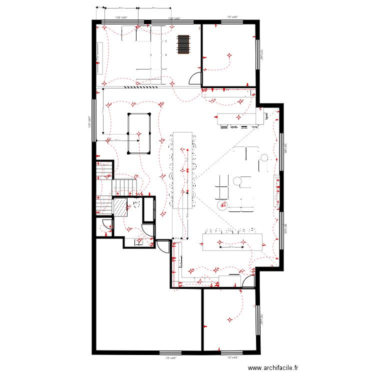grondin garage Bon Électrique. Plan de 8 pièces et 224 m2