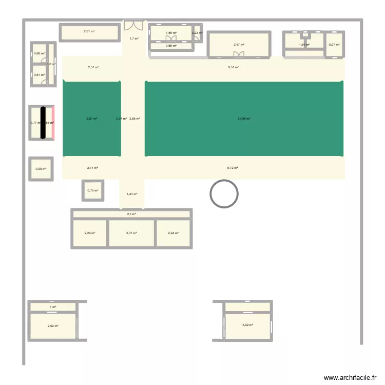 Comt&eacute; de kl&eacute;m&eacute;. Plan de 31  et 111 m²